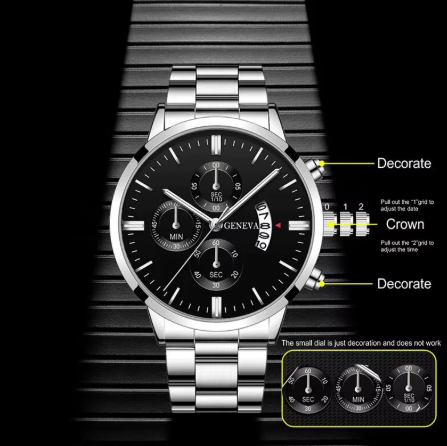 Fashion Men Watch Luxury Calendar Quartz Wrist Watch Business Watches Man Clock Male Bracelet Wristwatch